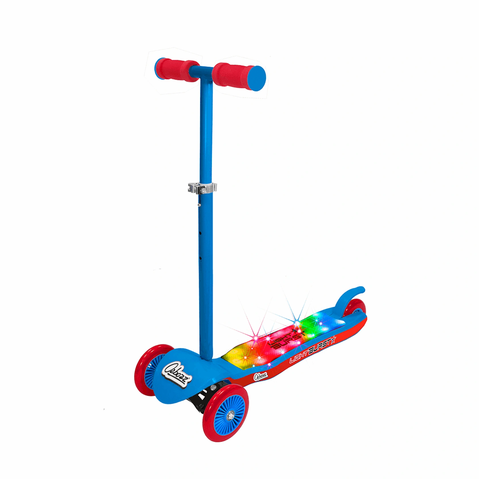 Neon Burst 3-Wheel Scooter - Ride the Electric Glow!